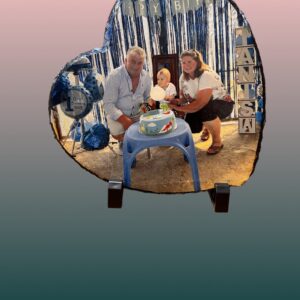 Tablou ardezie în formă de inimă