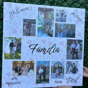 Tablou Canvas Personalizat – Familia, Povestea Noastră în Imagini