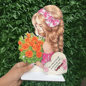 Statuetă decorativă personalizată cu mesaj – Cadou elegant pentru Învățătoare