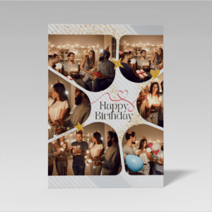 Canvas personalizat colaj aniversar – Happy Birthday