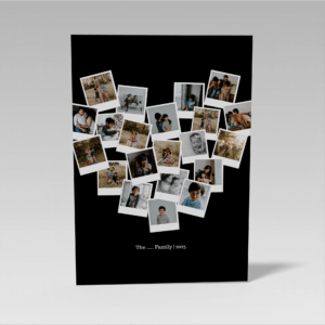 Canvas personalizat colaj inimă – 25 fotografii