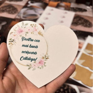 Blank mărțișor din MDF – suport decorativ in forma de inima pentru licheni sau floricele