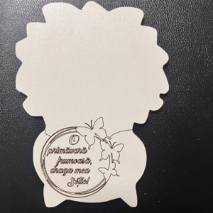 Blank mărțișor din MDF – suport decorativ in forma de vaza pentru licheni sau floricele