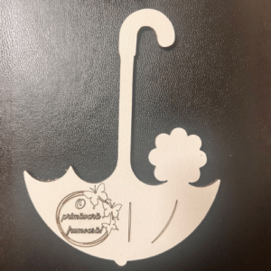 Blank mărțișor din MDF – suport decorativ in forma de umbrela pentru licheni sau floricele