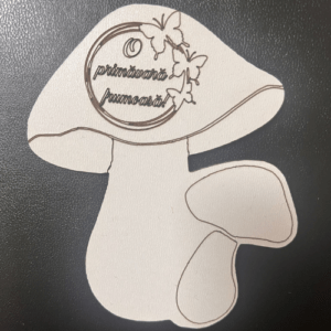 Blank mărțișor din MDF – suport decorativ in forma de ciuperca pentru licheni sau floricele