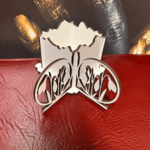 Cutiuță din MDF pentru 1 trandafir – cutiuță mărțișor personalizabilă