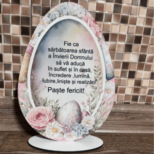 Tablou Ou Paște cu Mesaj